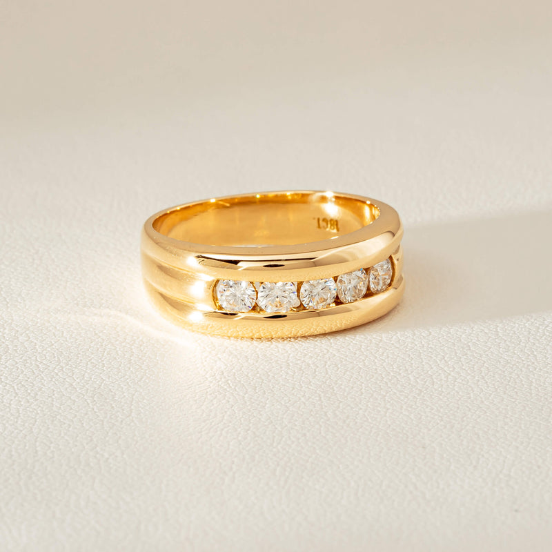 Deja Vu 18ct Yellow Gold .60ct Five-Stone Ring - Ring - Walker & Hall