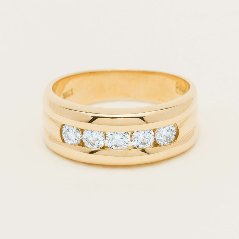 Deja Vu 18ct Yellow Gold .60ct Five-Stone Ring - Ring - Walker & Hall
