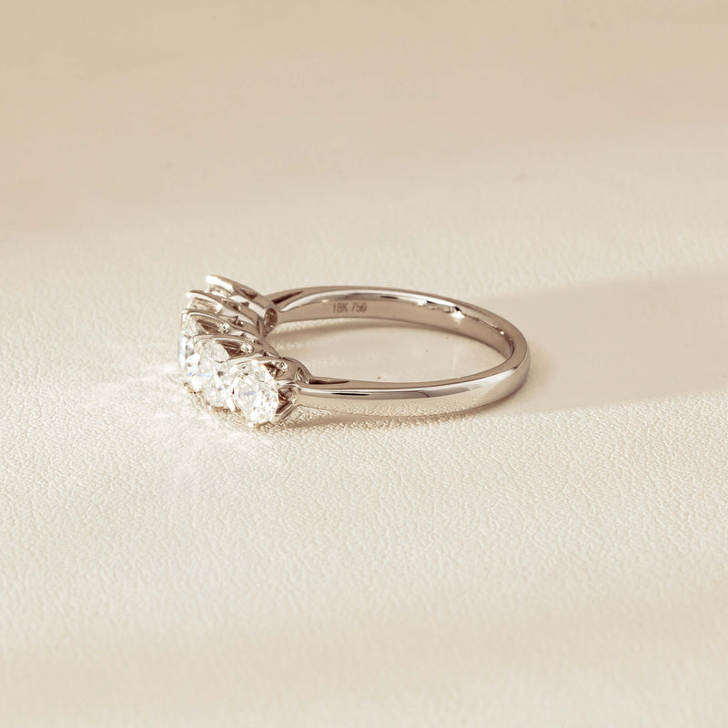 Deja Vu 18ct White Gold 1.90ct Five-Stone Diamond Ring - Ring - Walker & Hall