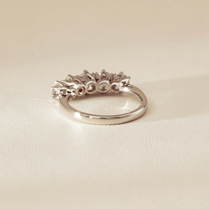 Deja Vu 18ct White Gold 1.90ct Five-Stone Diamond Ring - Ring - Walker & Hall