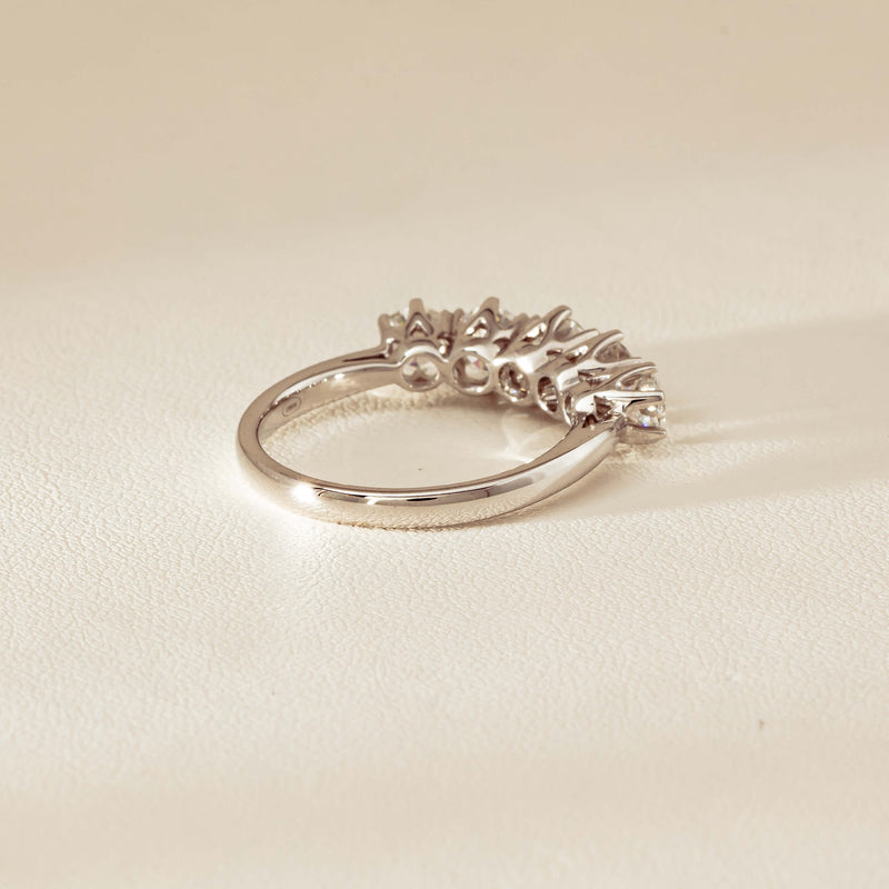 Deja Vu 18ct White Gold 1.90ct Five-Stone Diamond Ring - Ring - Walker & Hall