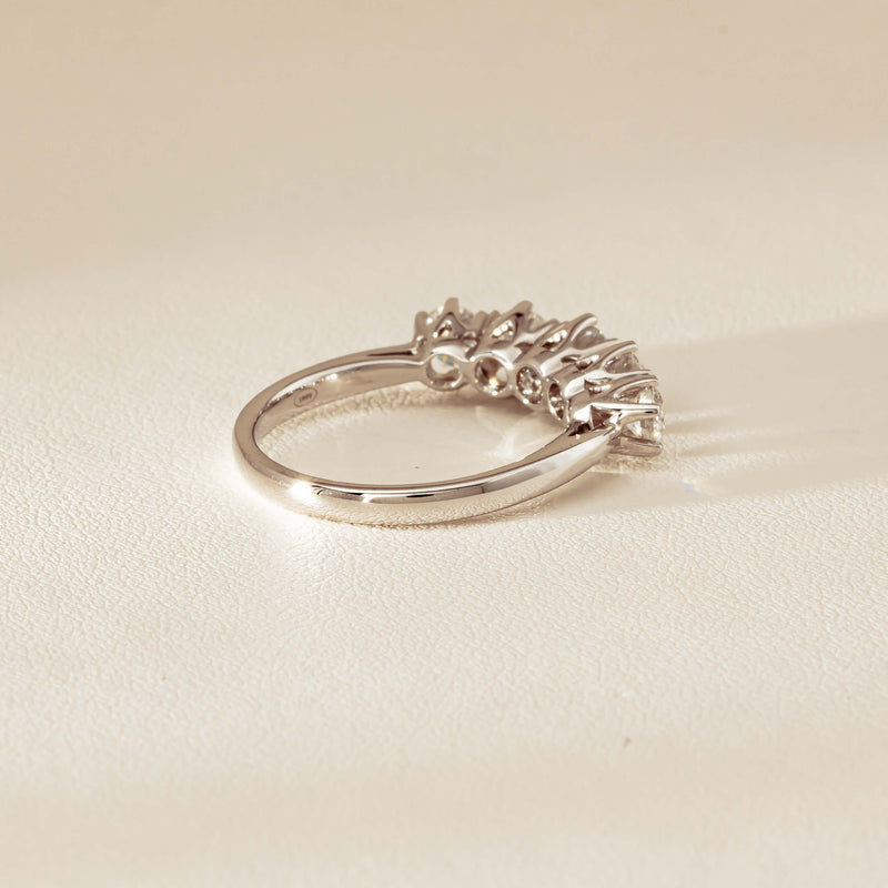 Deja Vu 18ct White Gold 1.90ct Five-Stone Diamond Ring - Ring - Walker & Hall