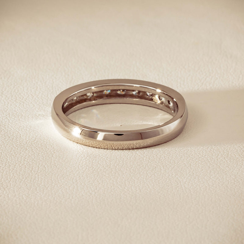 Deja Vu Platinum .80ct Diamond-Set Band - U 1/2