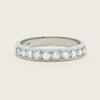 Deja Vu Platinum .80ct Diamond-Set Band - U 1/2