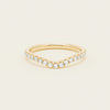 18ct Yellow Gold .30ct Diamond-Set Curved Band