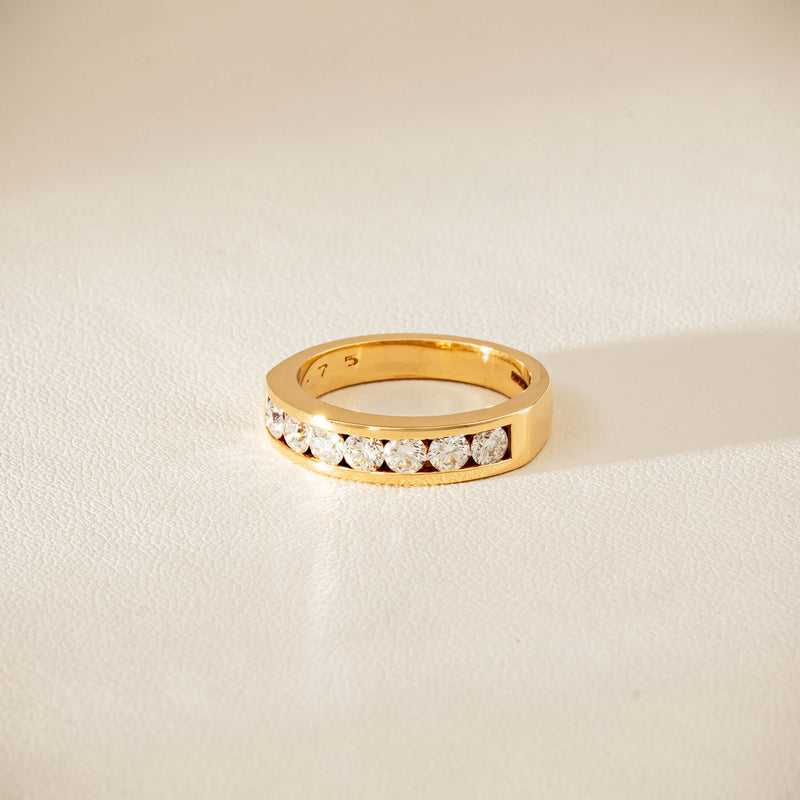 Deja Vu 18ct Yellow Gold .75ct Diamond Channel-Set Ring