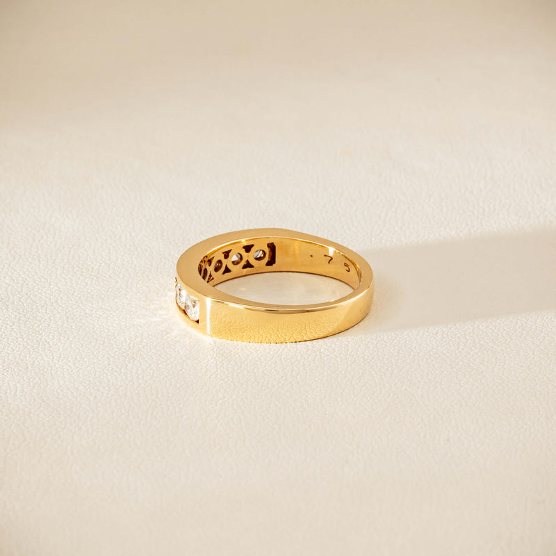 Deja Vu 18ct Yellow Gold .75ct Diamond Channel-Set Ring