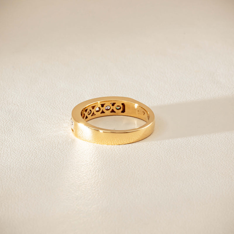 Deja Vu 18ct Yellow Gold .75ct Diamond Channel-Set Ring