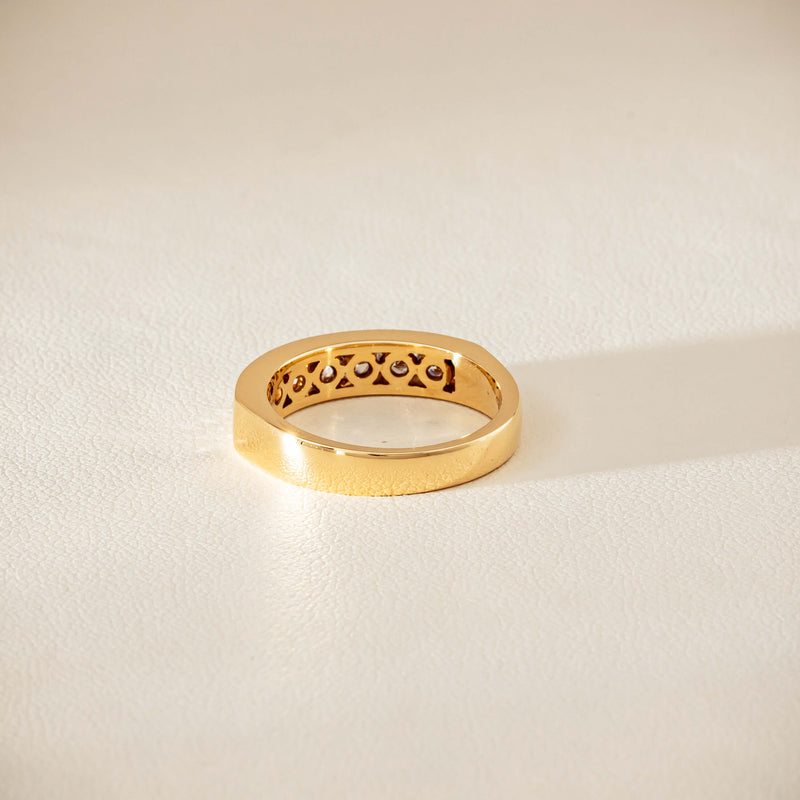Deja Vu 18ct Yellow Gold .75ct Diamond Channel-Set Ring