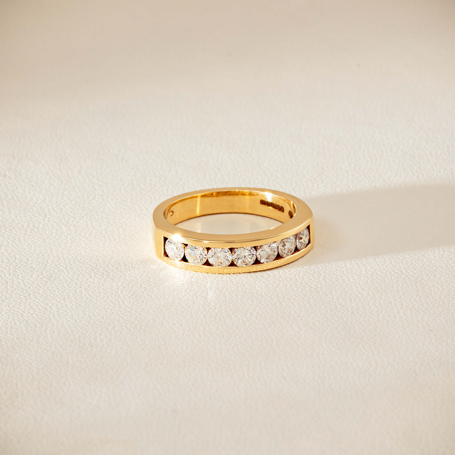 Deja Vu 18ct Yellow Gold .75ct Diamond Channel-Set Ring