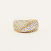Deja Vu 18ct Bi-Tone Gold 1.70ct Diamond Crossover Ring