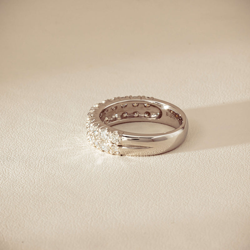 Deja Vu Platinum 1.50ct Diamond Pave-Set Ring