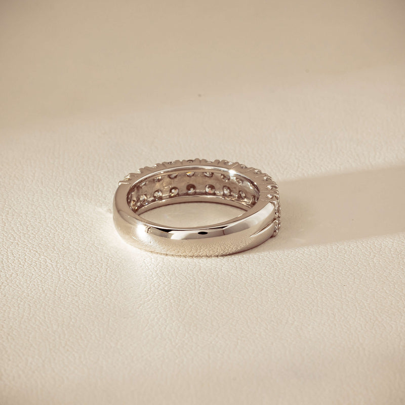Deja Vu Platinum 1.50ct Diamond Pave-Set Ring