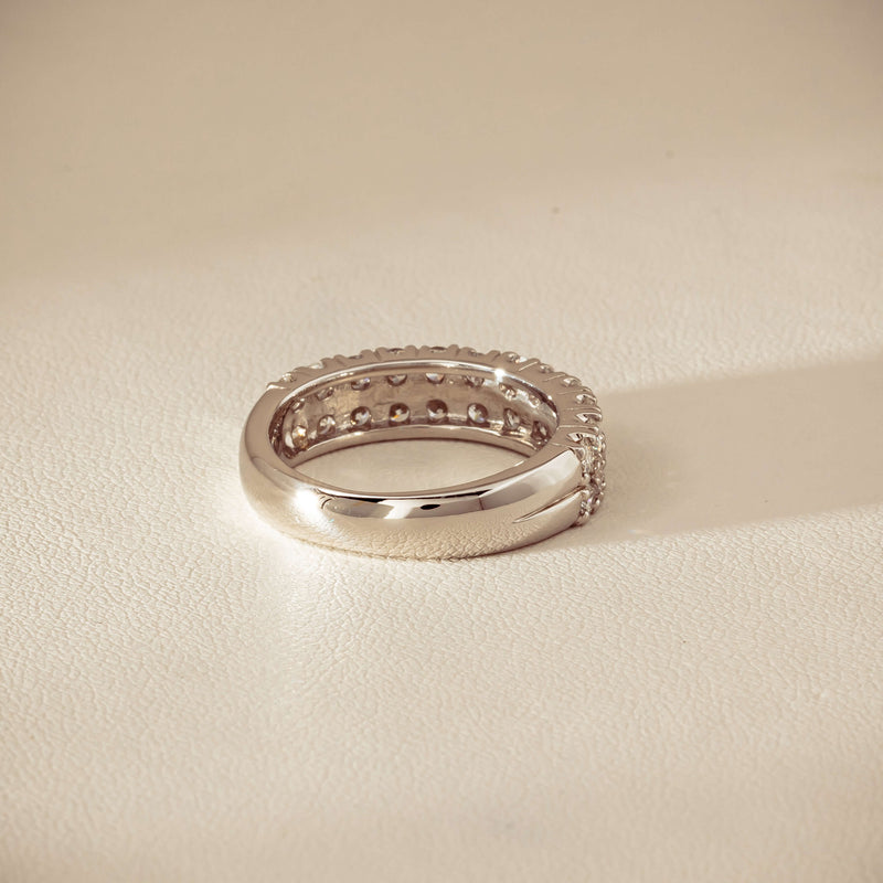 Deja Vu Platinum 1.50ct Diamond Pave-Set Ring
