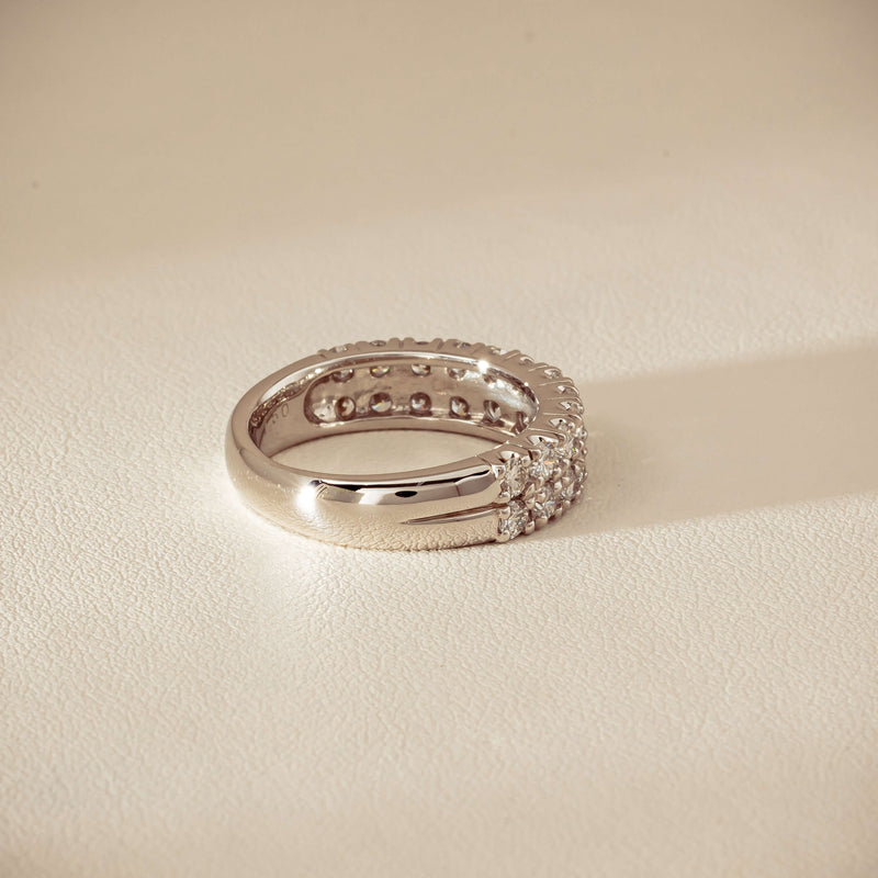 Deja Vu Platinum 1.50ct Diamond Pave-Set Ring