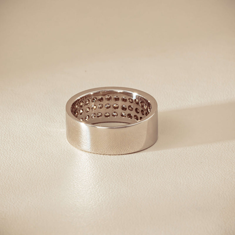 Deja Vu 18ct White Gold 1.75ct Diamond Pave-Set Ring