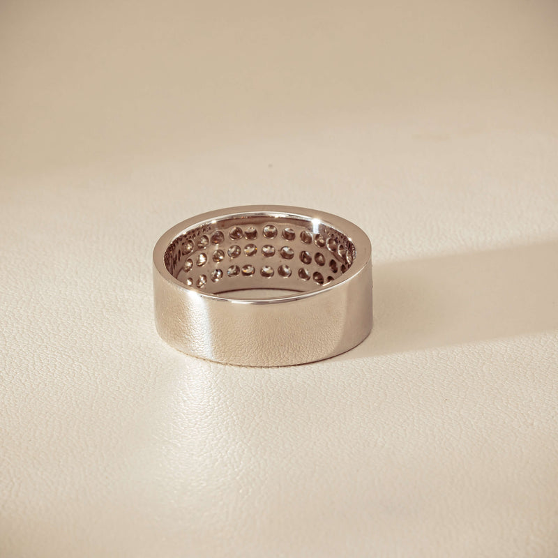 Deja Vu 18ct White Gold 1.75ct Diamond Pave-Set Ring