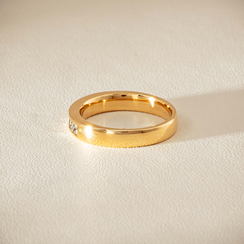 Deja Vu 18ct Yellow Gold .70ct Diamond Channel-Set Ring - Ring - Walker & Hall