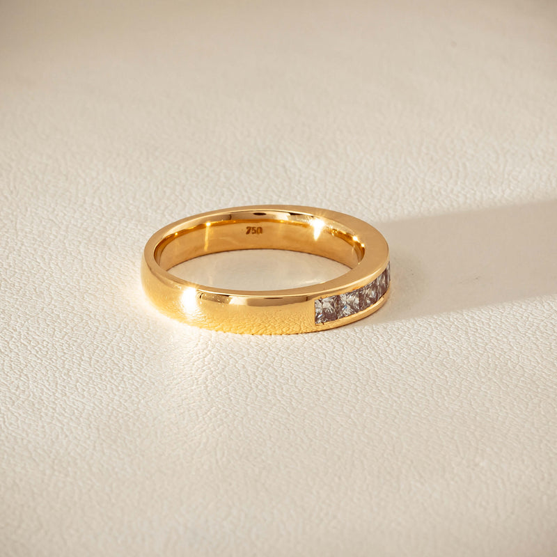 Deja Vu 18ct Yellow Gold .70ct Diamond Channel-Set Ring - Ring - Walker & Hall