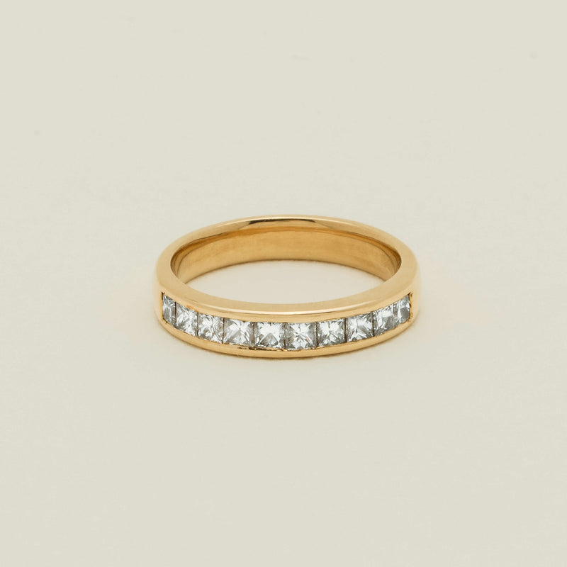 Deja Vu 18ct Yellow Gold .70ct Diamond Channel-Set Ring - Ring - Walker & Hall