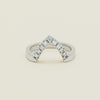 Deja Vu 18ct White Gold .27ct Diamond V-Shaped Band - Ring - Walker & Hall