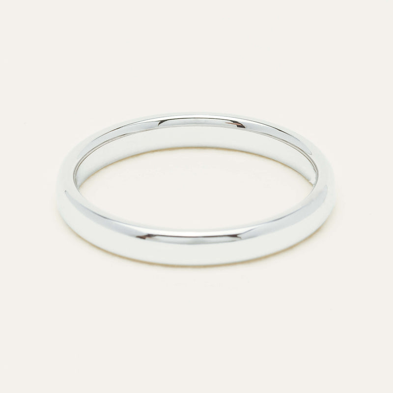 18ct White Gold 2.5mm Band - Ring - Walker & Hall