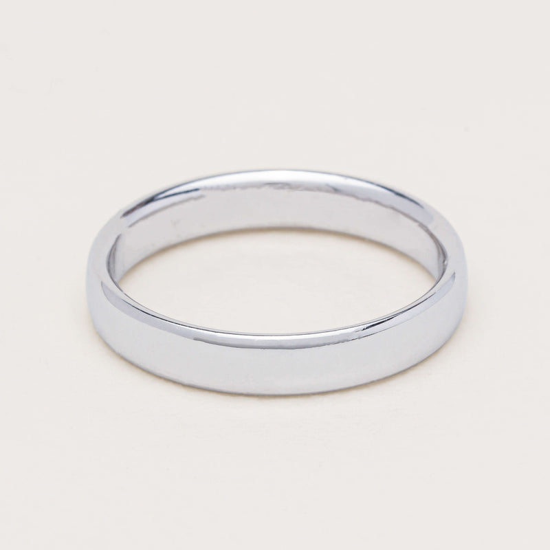 18ct White Gold 3.5mm Band - Ring - Walker & Hall