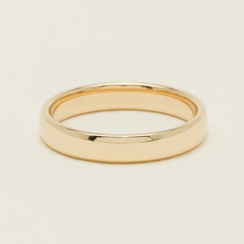 9ct Yellow Gold 4mm Band - Ring - Walker & Hall