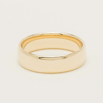 9ct Yellow Gold 6mm Band - Ring - Walker & Hall
