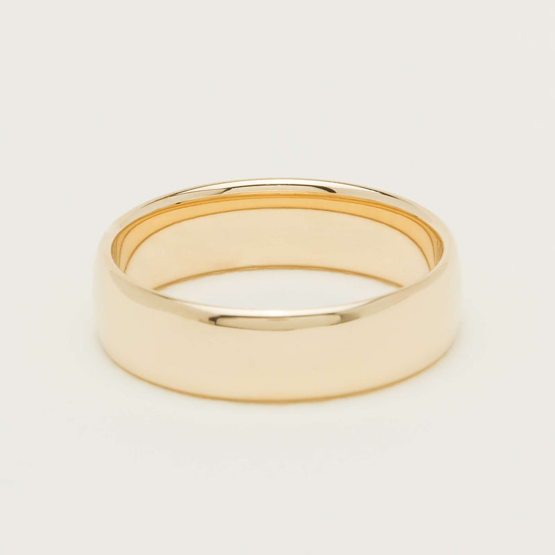 9ct Yellow Gold 6mm Band - Ring - Walker & Hall