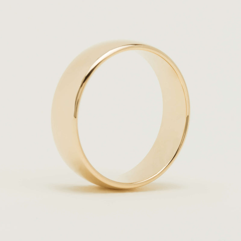 9ct Yellow Gold 7mm Band - Ring - Walker & Hall
