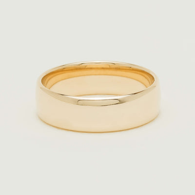 9ct Yellow Gold 7mm Band - Ring - Walker & Hall