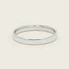 18ct White Gold 2.5mm Square Profile Band - Ring - Walker & Hall