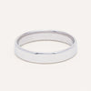 9ct White Gold 4mm Square Profile Band - Ring - Walker & Hall