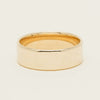9ct Yellow Gold 7mm Square Profile Band - Ring - Walker & Hall