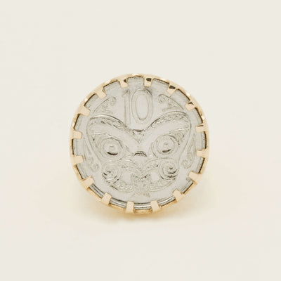 9ct Yellow Gold Ring with Koruru Coin - Ring - Walker & Hall