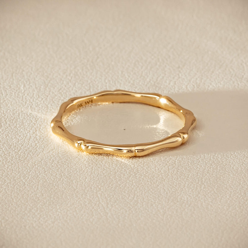 9ct Yellow Gold Kyoto Band - Ring - Walker & Hall