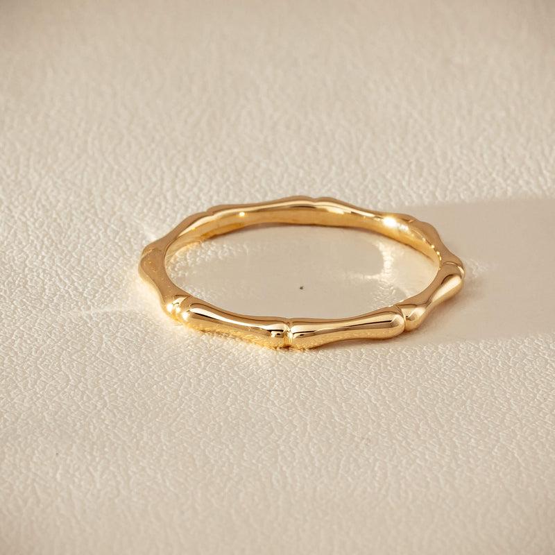 9ct Yellow Gold Kyoto Band - Ring - Walker & Hall