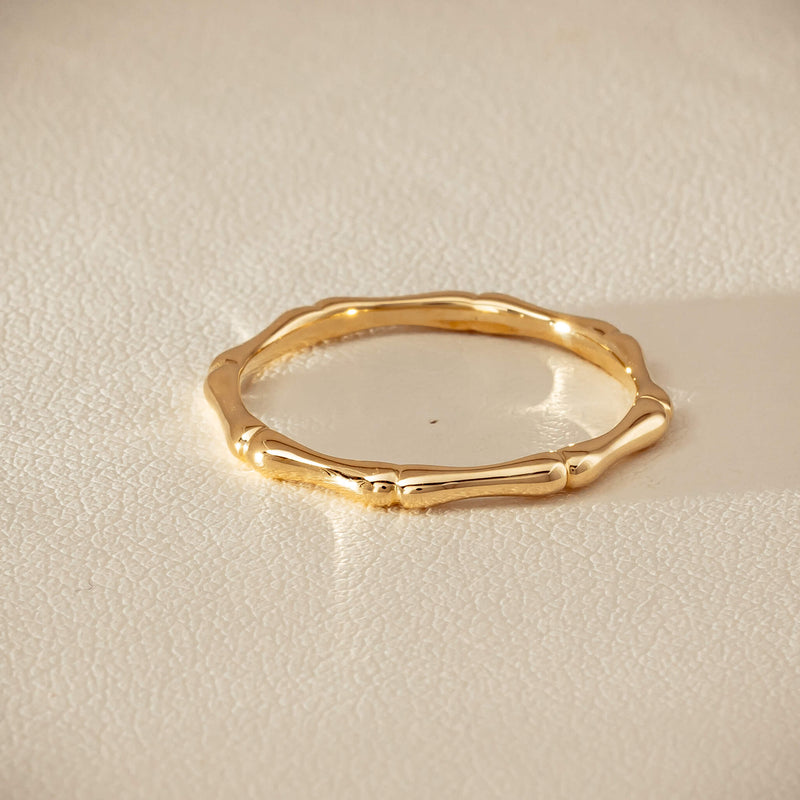 9ct Yellow Gold Kyoto Band - Ring - Walker & Hall
