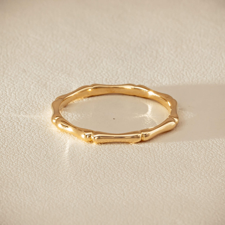 9ct Yellow Gold Kyoto Band - Ring - Walker & Hall