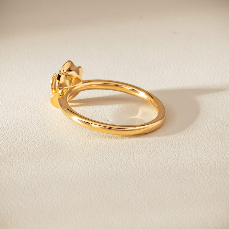 18ct Yellow Gold Albertine Rose Ring - Ring - Walker & Hall