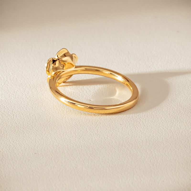 18ct Yellow Gold Albertine Rose Ring - Ring - Walker & Hall