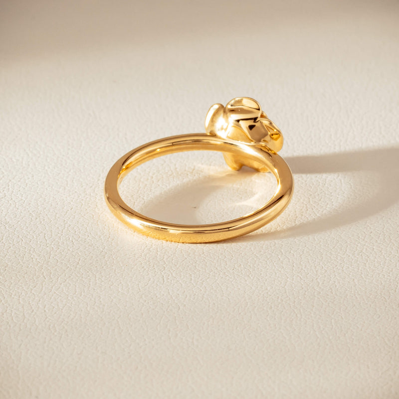 18ct Yellow Gold Albertine Rose Ring - Ring - Walker & Hall