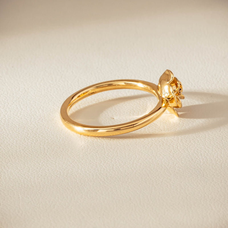 18ct Yellow Gold Albertine Rose Ring - Ring - Walker & Hall