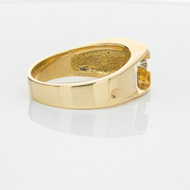 Deja Vu 14ct Yellow Gold .22ct Diamond Mens Ring - Ring - Walker & Hall
