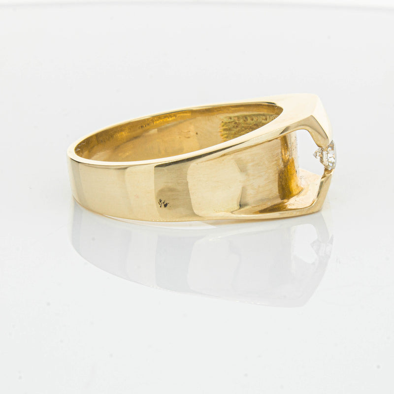 Deja Vu 14ct Yellow Gold .22ct Diamond Mens Ring - Ring - Walker & Hall