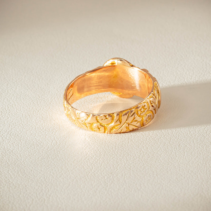 Vintage 9ct Yellow Gold Garter Ring - Chester 1894 - Ring - Walker & Hall