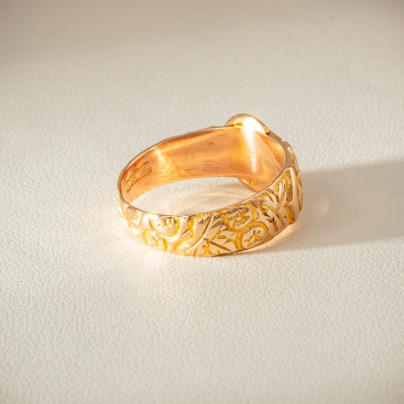 Vintage 9ct Yellow Gold Garter Ring - Chester 1894 - Ring - Walker & Hall