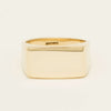 Deja Vu 9ct Yellow Gold Rectangular Signet Ring