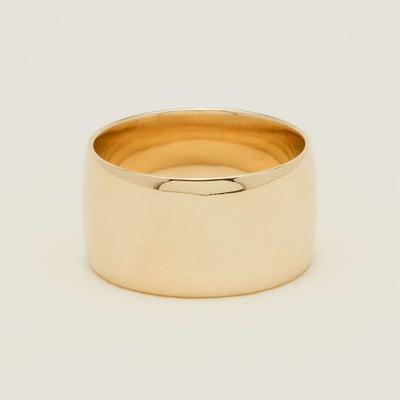 Deja Vu 10ct Yellow Gold Comfort Curve Barrel Ring